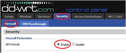 Enable Firewall